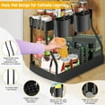 thumbnail image 3 of Hyasfey 1/2Pcs Storage Rack Pull-Out Under-Cabinet Organizer Large Capacity L-Shaped Design Easy Installation Bathroom Kitchen Sink Organizer, 3 of 8