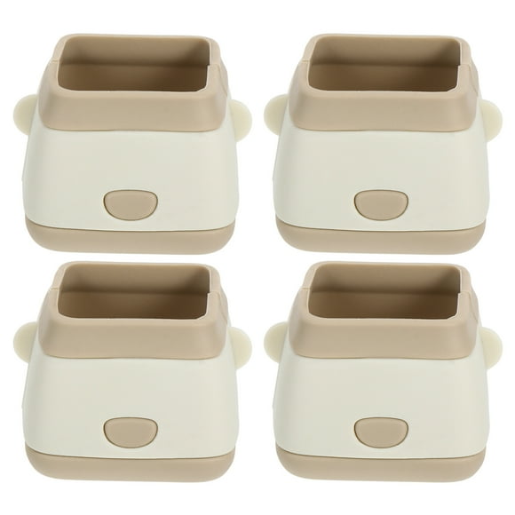 Miangastore 4Set Desk Feet Cover Scratch Prevention Non-slip for Library Use
