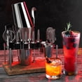 thumbnail image 6 of JoyTable 17pc Bartender Cocktail Shaker Set, Black Bartender Kit Bar Tool Set With Stand, with All Bar Accessories Plus Lemon Squeezer and Great Recipe Book, 6 of 8