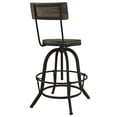 thumbnail image 4 of LexMod Procure Wood Bar Stool, Brown, 4 of 5