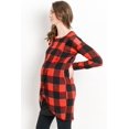 thumbnail image 2 of Buffalo Plaid Maternity Nursing Tunic, 2 of 4