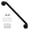 Black-20 Inch-1Pack, variant on 36 Inch Shower Grab Bar 1.25" Dia Anti Slip Bathroom 304 Stainless Steel Knurled Handicap Bars Safety Support Handrailist Bath Handle For Injury Senior