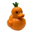 thumbnail image 3 of Figura de pato, resina, linda escultura de pato en 3D para estantería, cocina o sala de estar Pato zanahoria, 3 of 9