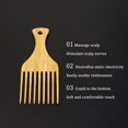 thumbnail image 2 of Dsseng Detangling Wonder - Wide Tooth Bamboo Afro Pick Comb for Long  Thick  Curly Hair - Gentle  Anti-Breakage  Easy to Use  Styling Essential for Afro Textured Hair, 2 of 7
