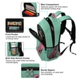 thumbnail image 5 of FORMRS Unisex Backpack Elementary School Travel Bookbag with Reflective Stripes, Pink Cheetah, 5 of 7