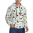 thumbnail image 2 of Naloa Submarine With Fishes Undersea Men's Casual Hooded Collar Drawstring Hoodies Pullover Sweatshirts Casual Long Sleeve Shirts-X-Large, 2 of 7