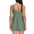 thumbnail image 7 of Njoeus Tankinis Swimsuits for Women Athletic Two Piece Bathing Suits Swim Tank Top with Boy Shorts Modest Swimwear Beach Wear S-XXL, 7 of 7