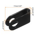 thumbnail image 2 of U-Type Cable Clip Wire Clamp, 3.3mm 0.13 Inch Nylon Clips Black 200Pcs, 2 of 5