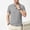 Gray, variant on KLHDSF Men's Polo Shirts 3 Buttons Casual Work T-Shirts Quick Dry Short Sleeve Golf Shirt Pique Jersey Outdoor Performance Top Army Green L