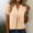 Beige(New), variant on PNTUTB Summer Fashion Women's Casual Loose Comfortable Solid Color V Neck Half Button Short Sleeve T Shirt