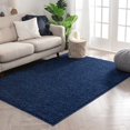 thumbnail image 7 of Well Woven Madison Shag Solid Area Rugs, Indigo, 7 of 7