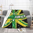 thumbnail image 7 of Throw Blanket Jamaica Jamaican Kingdom Flag Soft Cozy Fleece Flannel Blanket Home Decor for Couch Sofa Bed 40"x30", 7 of 7