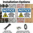 thumbnail image 3 of Fast And Aggressive Spiders Inside OSHA Notice Aluminum Sign 24 Inch x 18 Inch - 10 Pack, 3 of 8
