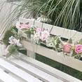 thumbnail image 5 of Artificial Eucalyptus Greenery Garland with Flowers,Fake Floral Vines for Wedding,Party,Table Runner & Indoor Outdoor Wall Backdrop Decor, 5 of 9