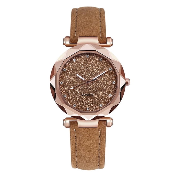 ZZkhGO Women Bracelet Watch Set, Flower Leather Strap Quartz Wristwatch, Casual Fashion Jewelry Timepiece for Ladies