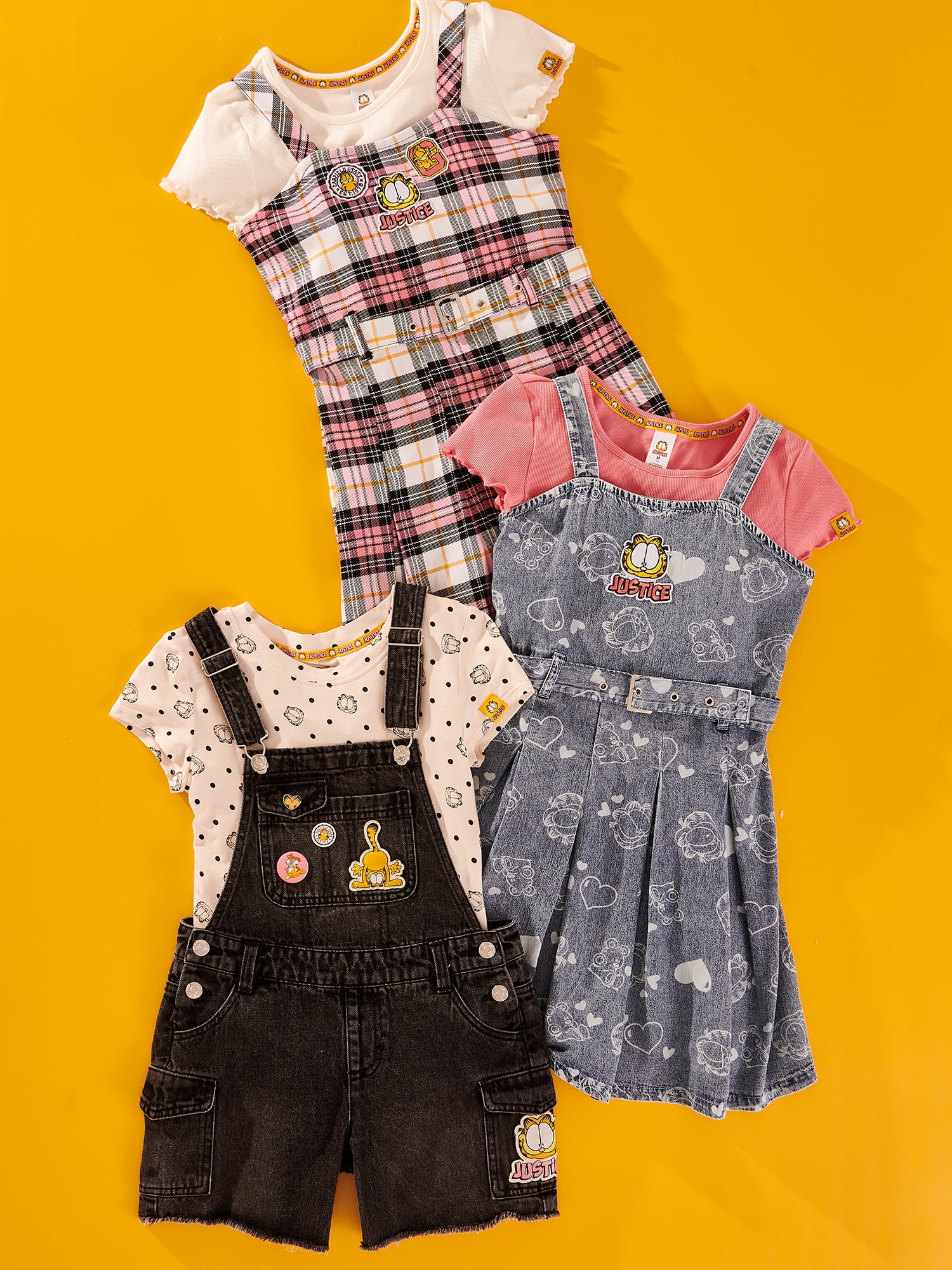 Justice x Garfield Girls Denim Dress, Sizes XS - XLP