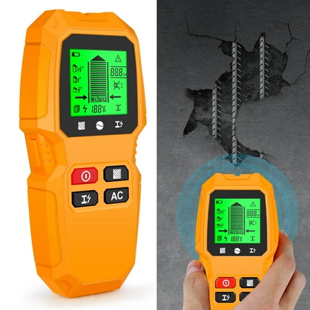 

Stud Finder Wall Scanner Precise Multifunctional Wall Wood Metal Stud Detector LED Display Stud Sensor Edge Center Beam Finder Battery Operated Edge Center Stud Finder Tool for Wood Metal AC Wire
