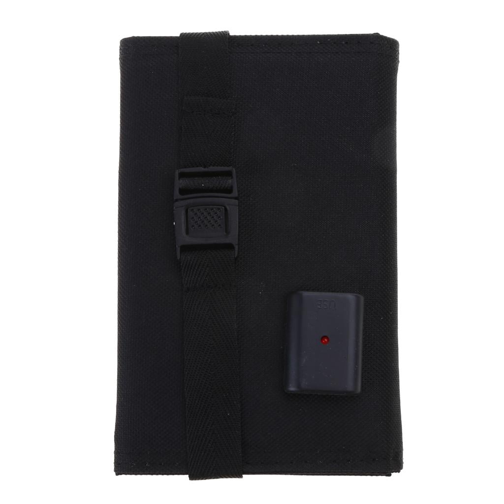 Oasiva 8W Foldable Solar Panel 5V Portable Battery Charger USB Port Outdoor Waterproof Power Bank for Phone PC Car RV Boat