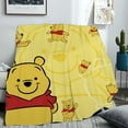 thumbnail image 6 of Winnie the Pooh Fuzzy Soft Warm Throw Blanket Comfortable Sofa Bed Blanket for Bedroom Couch Sofa, 6 of 10
