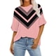 thumbnail image 2 of Fiudx Camisas de Mujer Blusa Holgada con Estampado de Manga Corta Informal a La Moda para Mujer, 2 of 5