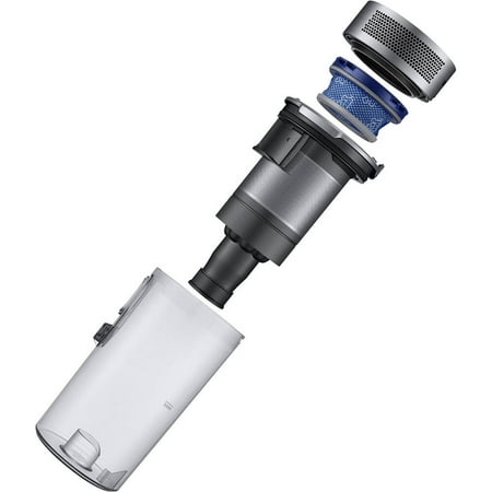 Samsung - Jet™ 75 Complete Cordless Stick Vacuum with Long-Lasting Battery - ChroMetal with Teal Silver Filter