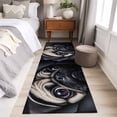 thumbnail image 4 of 2'x6' Rug Runners for Hallways Kitchen, Cute Dog Non Slip Entryway Beside Floor Carpet Runner, Black Pet Retro Picture Washable Laundry Room Bedroom Throw Rugs Mat for Family Pet, 4 of 8