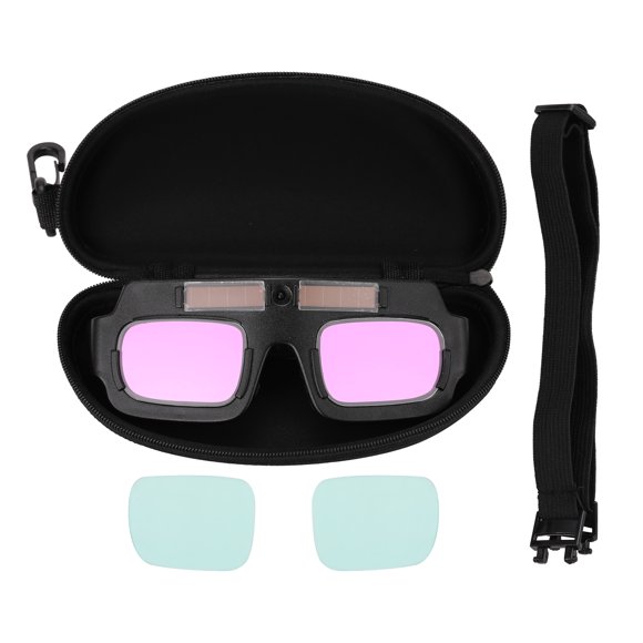 Amdohai Solar Energy Auto Darkening Welding Safety Goggles Weld Professional Glasses