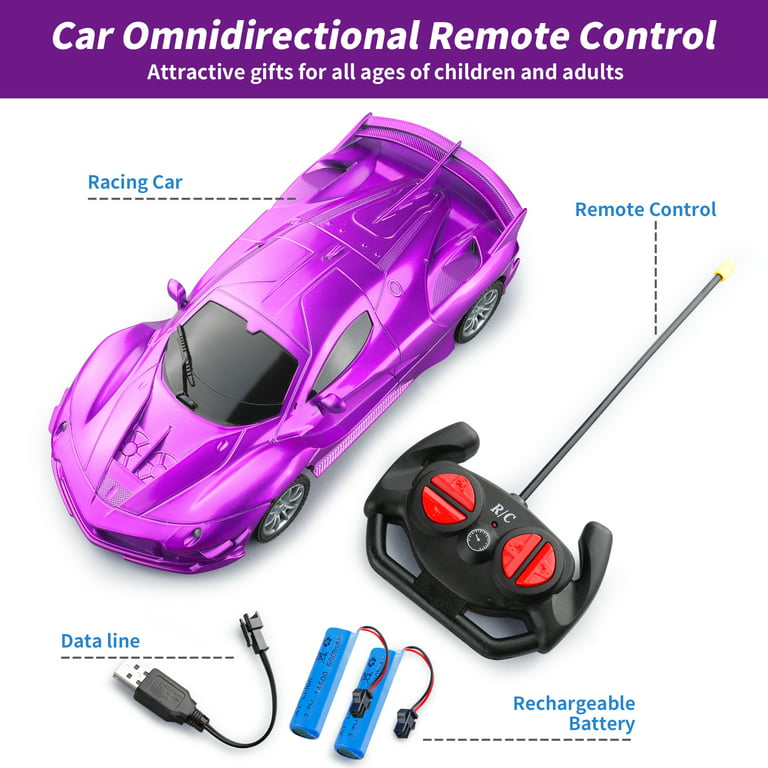 Mini RCs Car Canned 4-wheel Vehicle Remote Control Car with Light  Flashing/Tank Car Toys, Age 3+