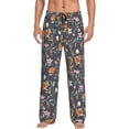 thumbnail image 2 of Kdxio Wildflowers Print Men's Sleep Pajama Pant Lounge Pants with Pockets, 2 of 8