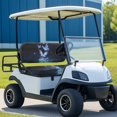 thumbnail image 3 of Uorisanigo Beautiful Butterfly Golf Cart Seat Covers Kit Soft Comfortable Golf Cart Front Seat Cover Easy to Clean Golf Cart Replacement Front Seat for Most 2 Passenger Club Car, 3 of 7