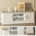 thumbnail image 2 of Gaderth 61" Farmhouse TV Stand for 65 Inch TVs – Rustic Wood Entertainment Center with Storage Cabinets, Modern Media Console Table for Living Room Office, 2 of 6