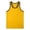 Yellow, variant on Awwp Mens Tops MenβS Muscle Tank Top Athletic Sleeveless Shirt Breathable Cotton/Polyester Blend for Gym And Casual Wear Black L