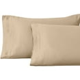 thumbnail image 2 of Superior 1000 Thread Count Egyptian Cotton Pillowcases Soft Breathable Set of 2, Tan, King, 2 of 5