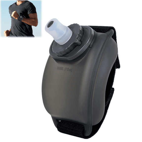 Sport Wrist Water Bottle Adjusted and Wearable Hands Frees Silicone Water Bottle for Running Cycling Climbing Outdoor(wwx)
