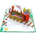 thumbnail image 2 of CUTPOPUP Christmas Card Pop Up, 3D Xmas Greeting Card (Christmas Train), 2 of 8