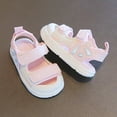 thumbnail image 5 of WUANDIXFA Toddler Boys Girls Athletic Sandals Summer Outdoor Open Toe Sport Shoes Breathable Soft Sole Lightweight Water Shoes (Pink, 5), 5 of 6