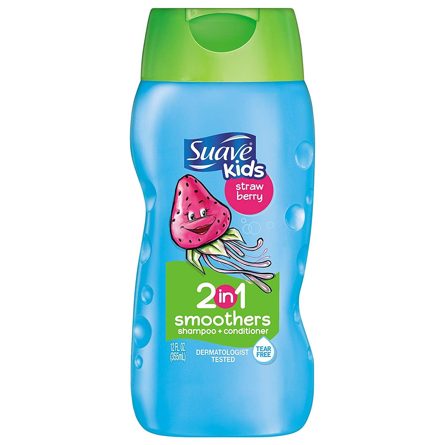 Suave Kids 2 in 1 Shampoo and Conditioner, Strawberry Smoothers 12 oz
