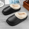 thumbnail image 5 of ZTTD Waterproof Slippers Men Lined Clogs Winter Garden Shoes Warm House Slippers Indoor Outdoor Mules Black, 5 of 8
