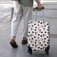 thumbnail image 3 of White Cow Bow Cloud Pattern Luggage Cover Fashion Suitcase Cover Baggage Covers Fit 25-28 Inch Luggage (Go Travel), 3 of 5