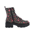 thumbnail image 2 of Guess Womens Fearne Faux-Leather Platform Combat & Lace-up Boots, 2 of 5