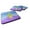 Cactus Blue And Purple Watercolor, variant on Cactus Green Watercolor Foam Coaster Set of 4