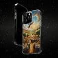 thumbnail image 6 of DistinctInk Hybrid (Acrylic / TPU) Clear Slim Fit Case for Apple iPhone 14 Pro (6.1" Screen) - "Harmony Blossoms in Ancient Palestinian Landscape", 6 of 8