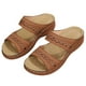 thumbnail image 1 of FLhrweasw Sandalias Cuña para Mujer Sandalias Retro Verano Con Puntera Abierta (marrón 43), 1 of 9