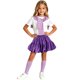 thumbnail image 1 of Odeerbi Niñas 4 Piezas Preppy Traje Manga Corta Camiseta + Falda Plisada En Capas + Chal + Calcetines Escenario Conjunto de Rendimiento, 1 of 7