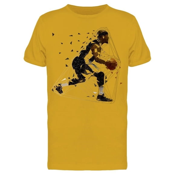 Low Poly Player Basketball Tee Men's -Image by Shutterstock