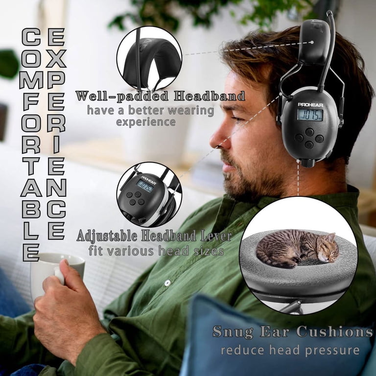 PROHEAR 027AM FM Radio Headphones with 25dB NRR photo 6