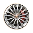 thumbnail image 3 of Reloj de pared redondo con mecanismo en forma de rueda, fácil de leer, ideal como regalo o E, 3 of 9