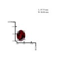 thumbnail image 2 of 3.20 Carat T.G.W. Garnet Gemstone Earring, 2 of 3