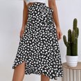 thumbnail image 6 of High Waisted Skirts for Women Boho Printed Tie Side Summer Skirts Casual Flowy Beach Holiday Long Skirts, 6 of 7