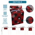 thumbnail image 6 of Christmas Gnomes Table Runner 70 Inches Long Farmhouse Dress Scarves, Buffalo Plaid Xmas Winter Snowflakes Dining Tablerunner for Coffee Table/Kitchen Island/Party Décor, 13" x 70", 6 of 8